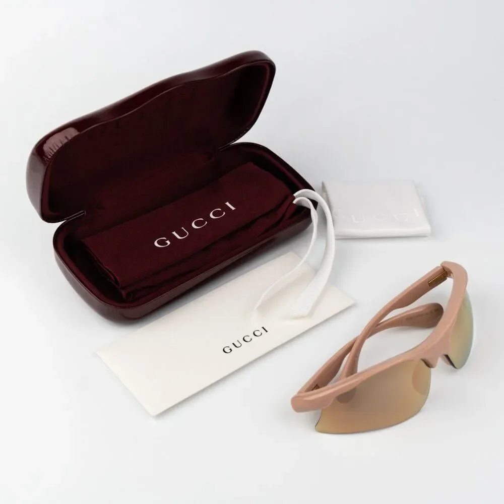 Gucci Men Sunglasses Pink Mirror Mask GG1774S 004 BRAND NEW